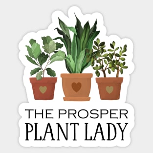 The Prosper Plant Lady Indoor Plants Sticker